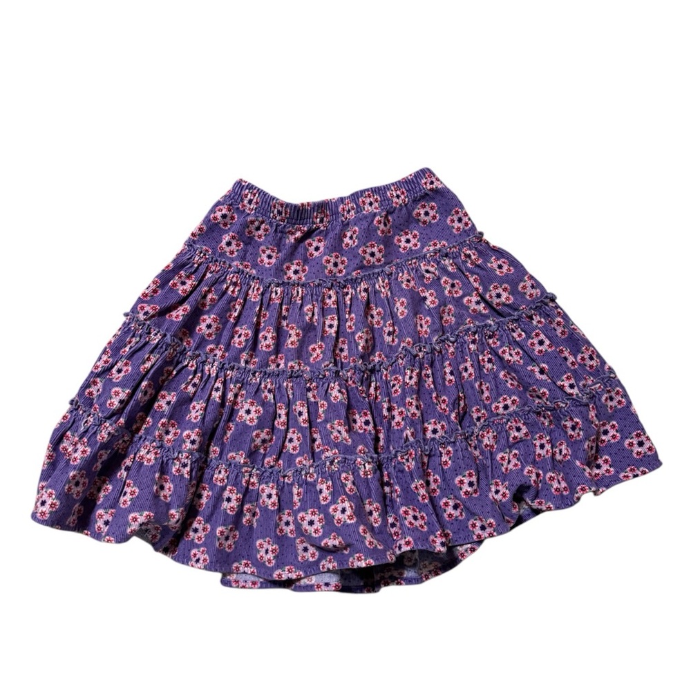 Hanna Andersson size 120 corduroy floral skirt